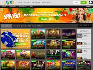 Spin Rio Casino website