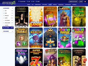 Sportaza Casino games