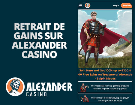 retrait sur alexander casino