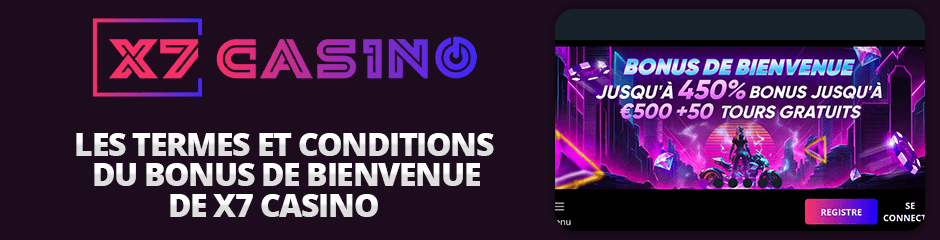termes et conditions bonus x7 casino