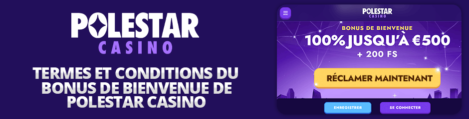 termes et conditions bonus polestar casino