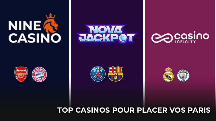 top 5 casinos en ligne pour placer vos paris