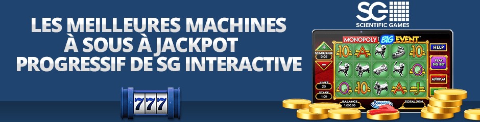 top jackpots remportés sur jeux sg interactive