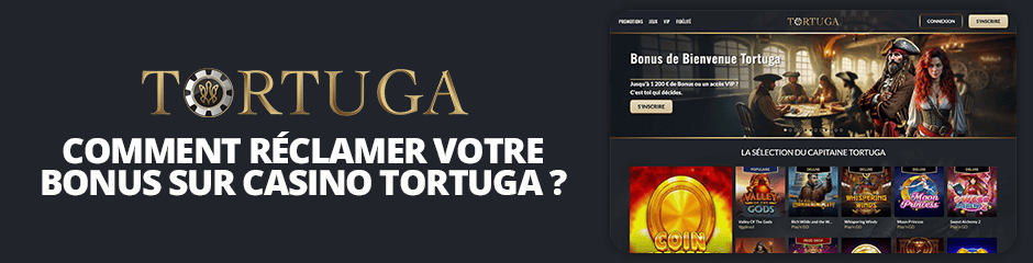 réclamer un bonus sur tortuga casino
