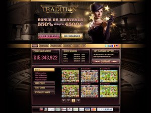 Tradition Casino website