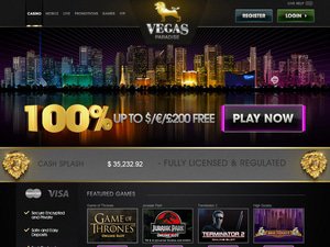 Vegas Paradise Casino website