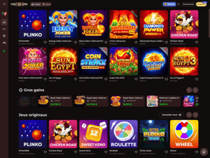 Vincispin Casino games