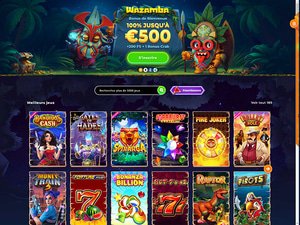 Wazamba Casino website