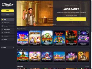 Winstler Casino website