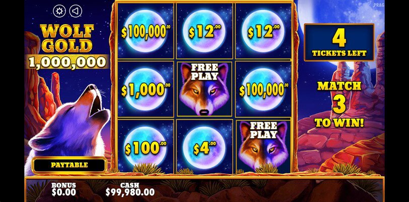 Wolf Gold Scratchcard