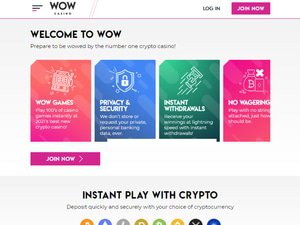 Wow Casino website