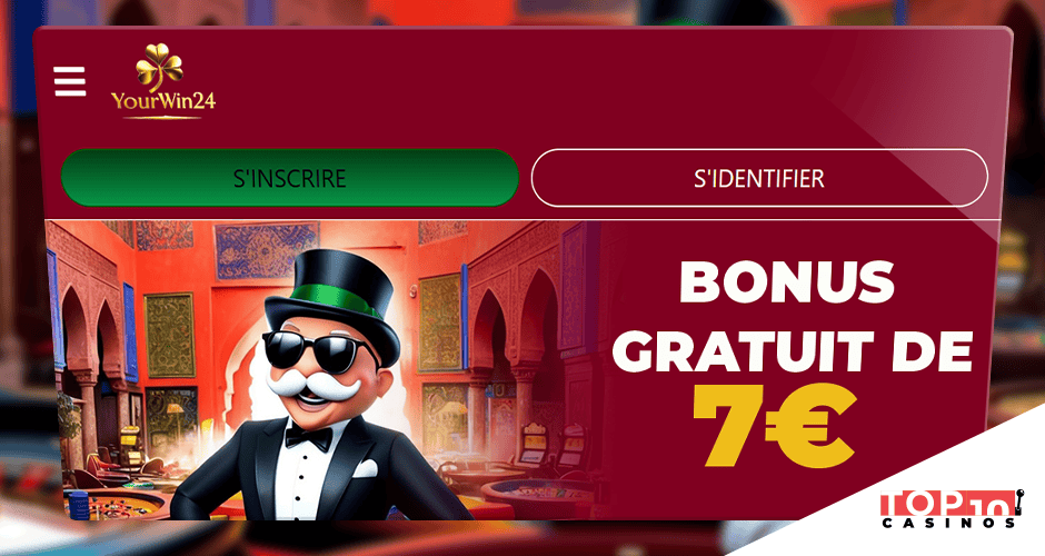 yourwin24 casino bonus sans depot 5 euros