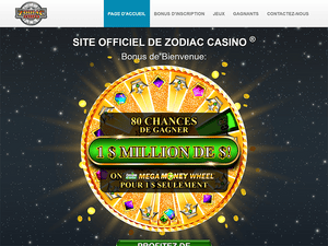 Zodiac Casino website